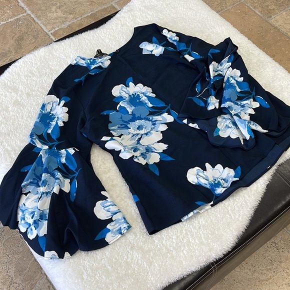 DG2 by Diane Gilman Floral-Print Cascade Tunic - Picture 7 of 7